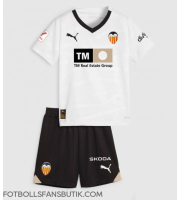 Valencia Replika Hemmatröja Barn 2023-24 Kortärmad (+ Korta byxor)